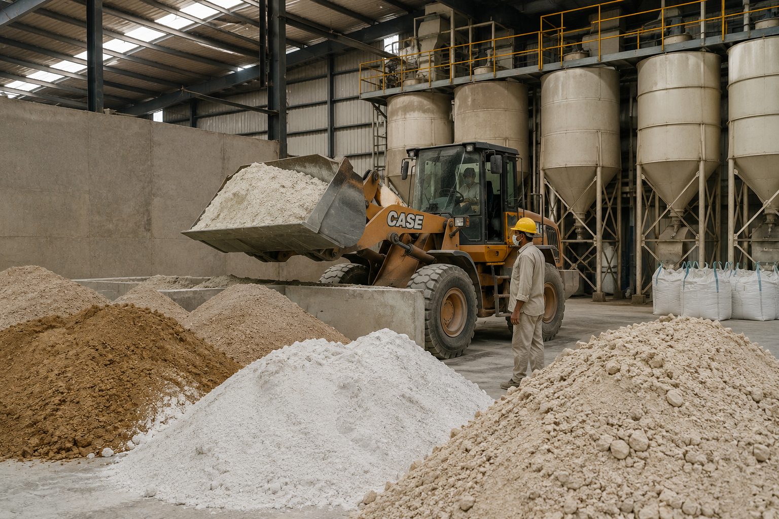 Top Notch Tiles Raw Material Preparation
