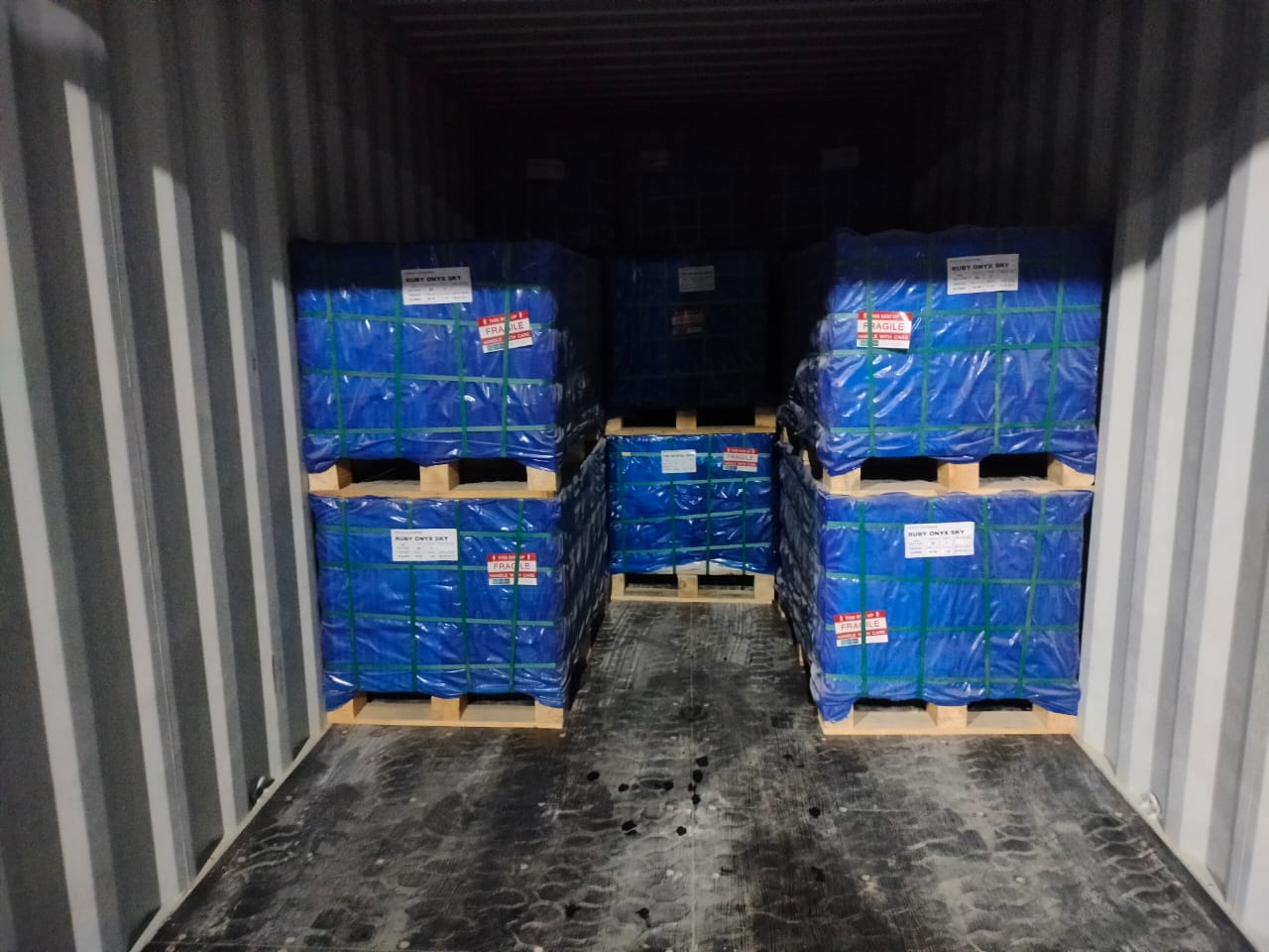 Top Notch Tiles pallet packing